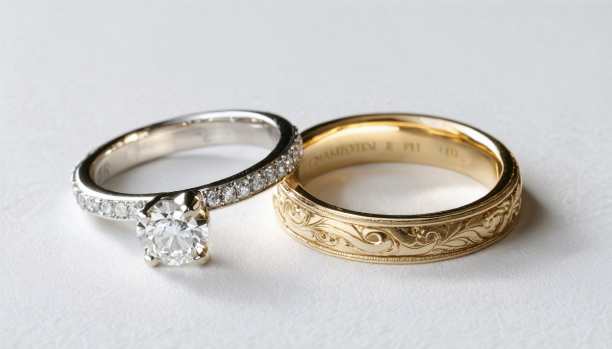 découvrez l'art subtil des alliances et gravures pour sublimer votre amour avec des détails uniques et personnalisés, reflet de votre engagement éternel.