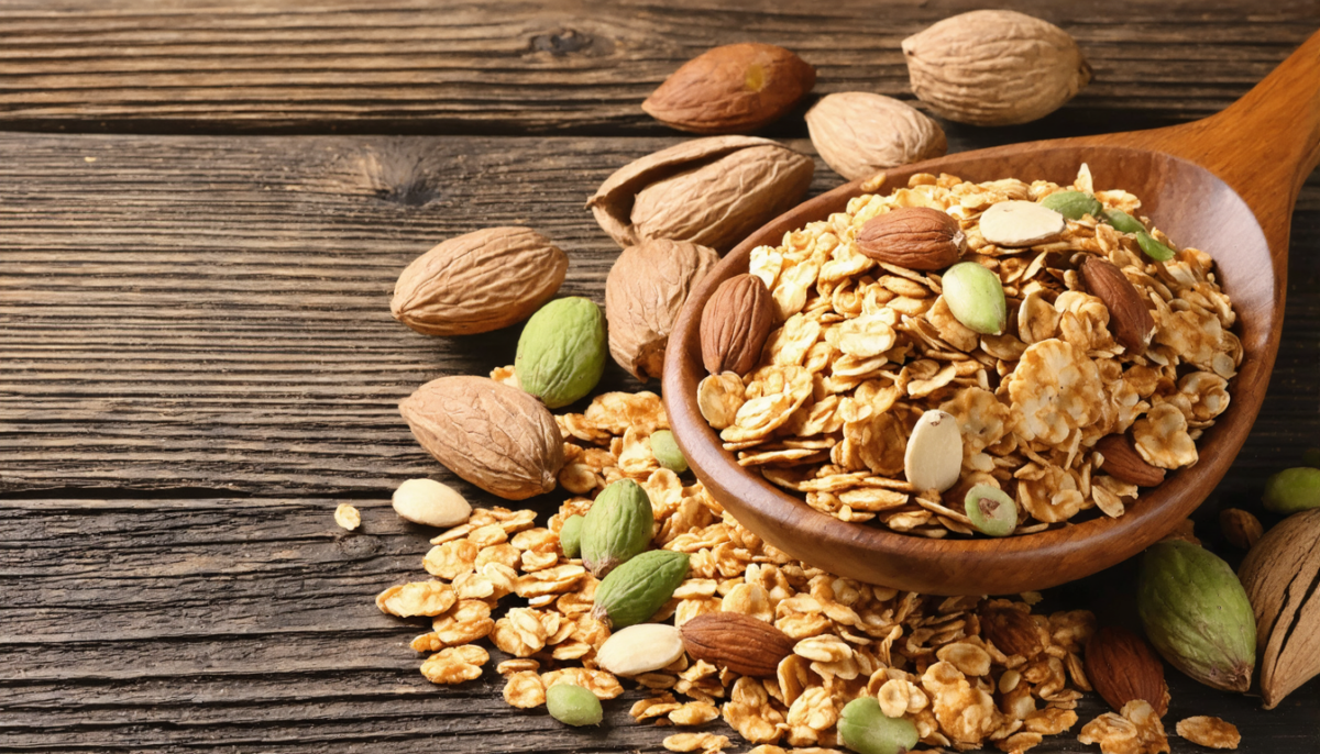 découvrez notre recette saine et croustillante de granola maison sans sucre, à préparer facilement au air fryer, au four ou avec thermomix pour un petit-déjeuner gourmand et équilibré.