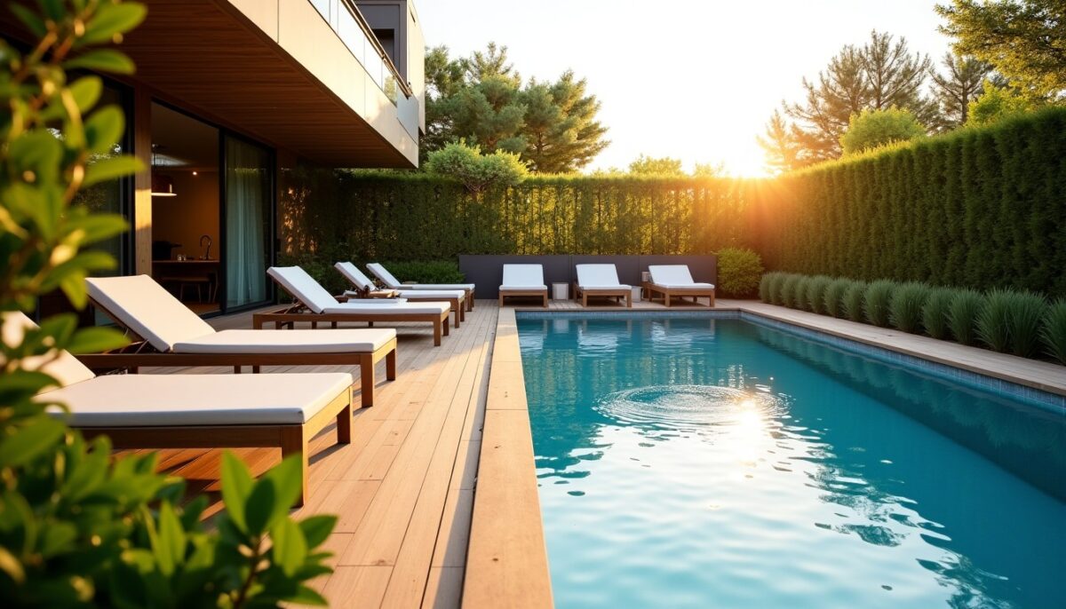 L’Art de l’Épure : Transformer Votre Terrasse de 18 m² avec Piscine Hors-Sol grâce à une Révolution Domotique