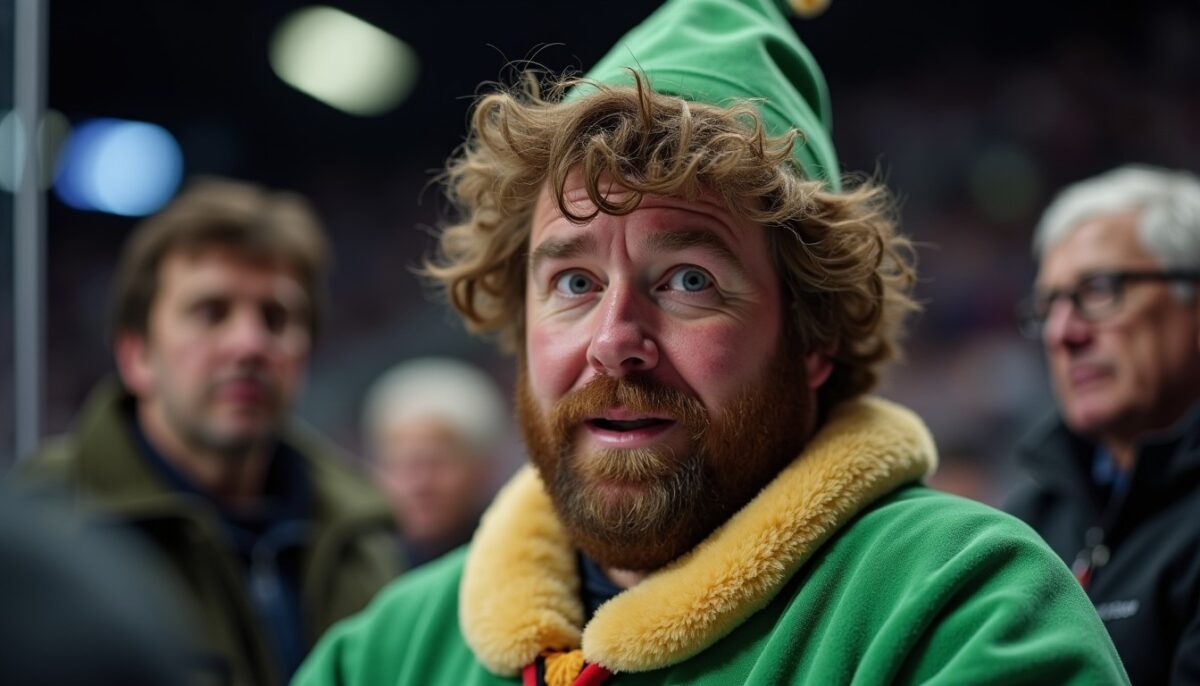 Will Ferrell incarne avec légèreté Buddy l'elfe lors du match des Kings de hockey | Vidéo